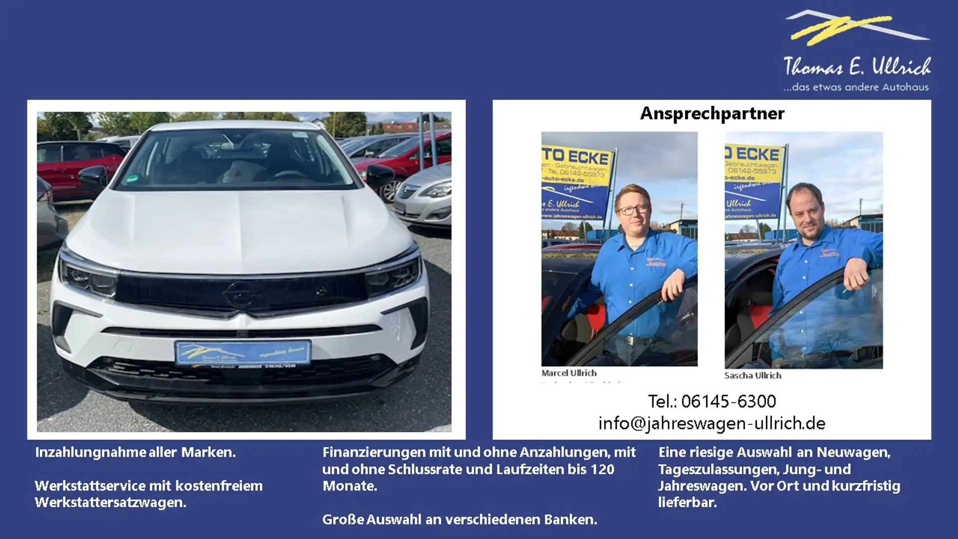 Opel Grandland 1.2 Turbo MildHybrid GS Automatik Blanc - 1