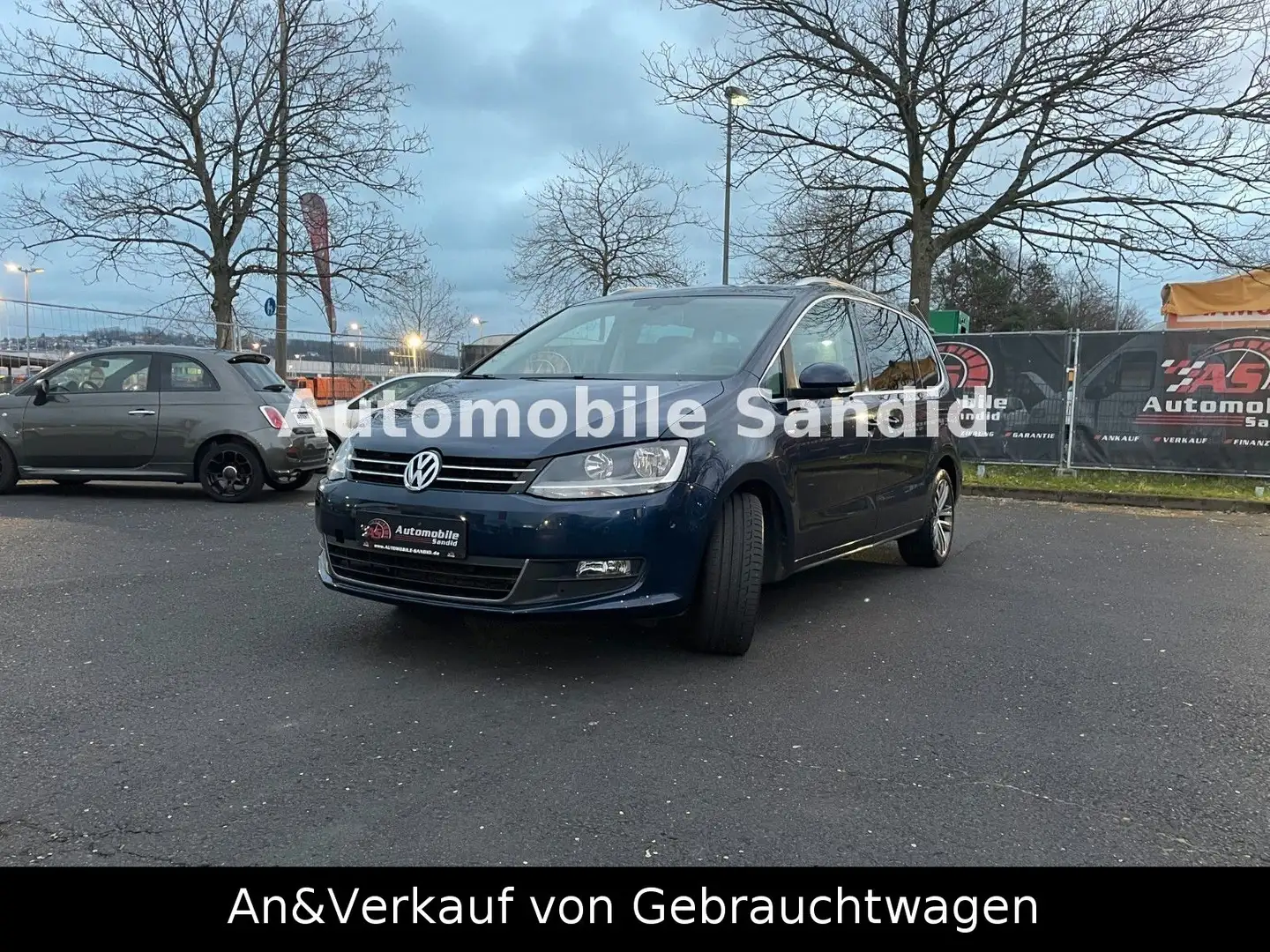 Volkswagen Sharan Cup BMT/AHK/7 Sitzer/Automatik/Panorama Blau - 1