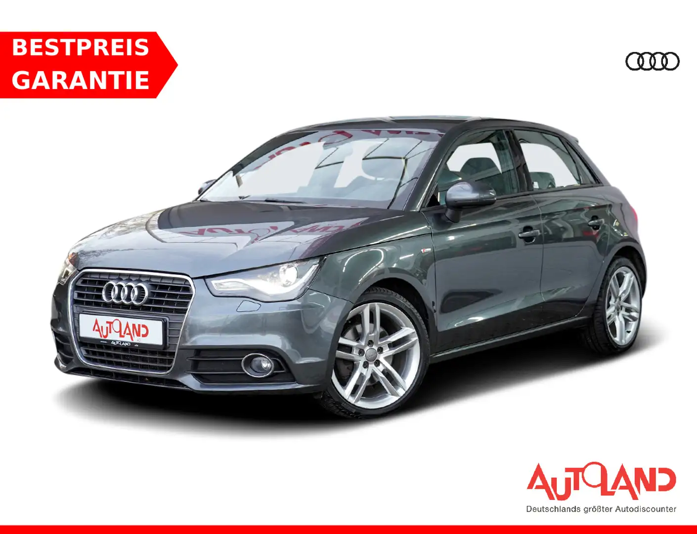 Audi A1 1.4 TFSI S-line Bi-Xenon Navi Sitzheizung PDC Grijs - 1