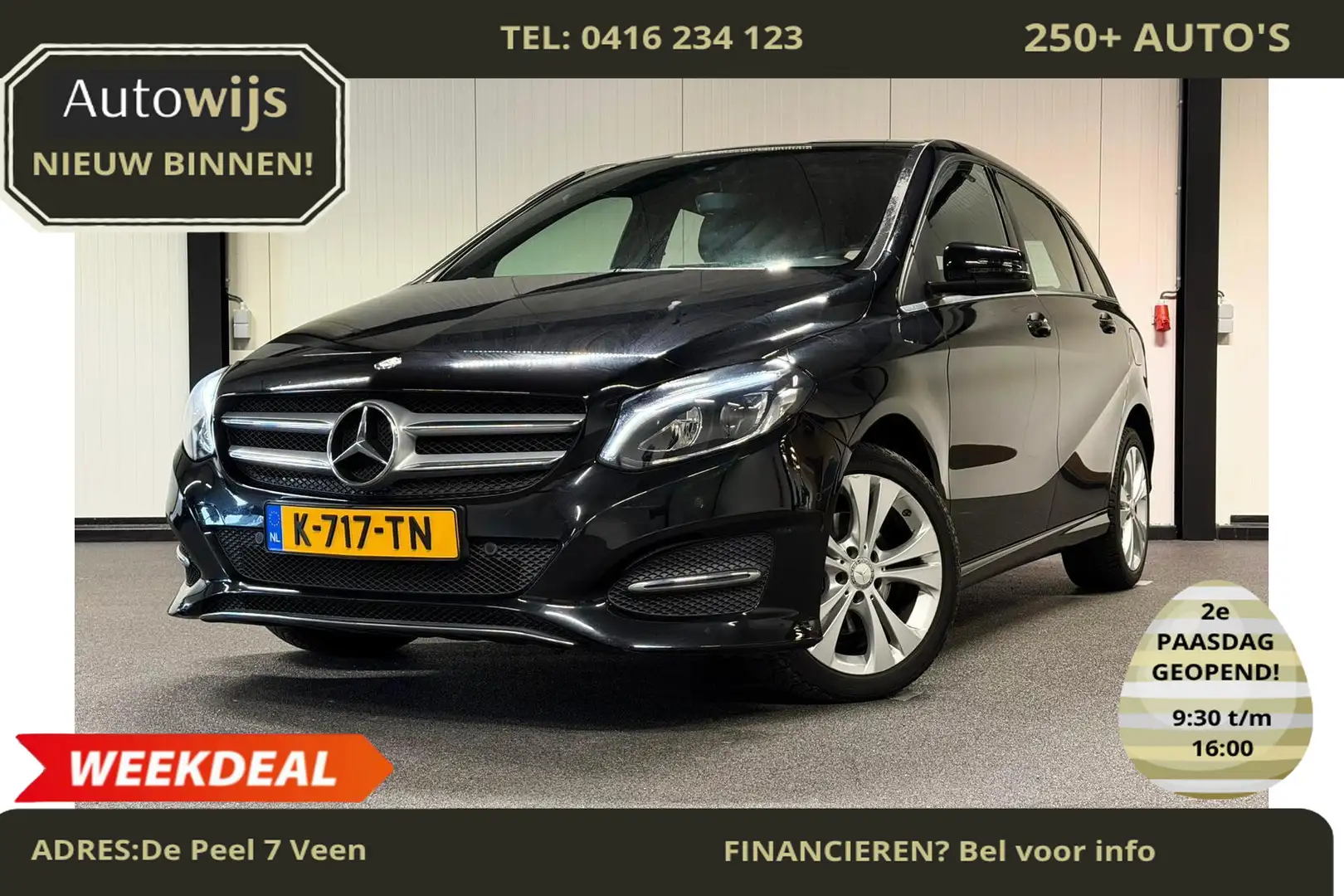 Mercedes-Benz B 160 Ambition|FACELIFT|LED|NAVI|Stoelverw|GOED ONDERHOU Negro - 1