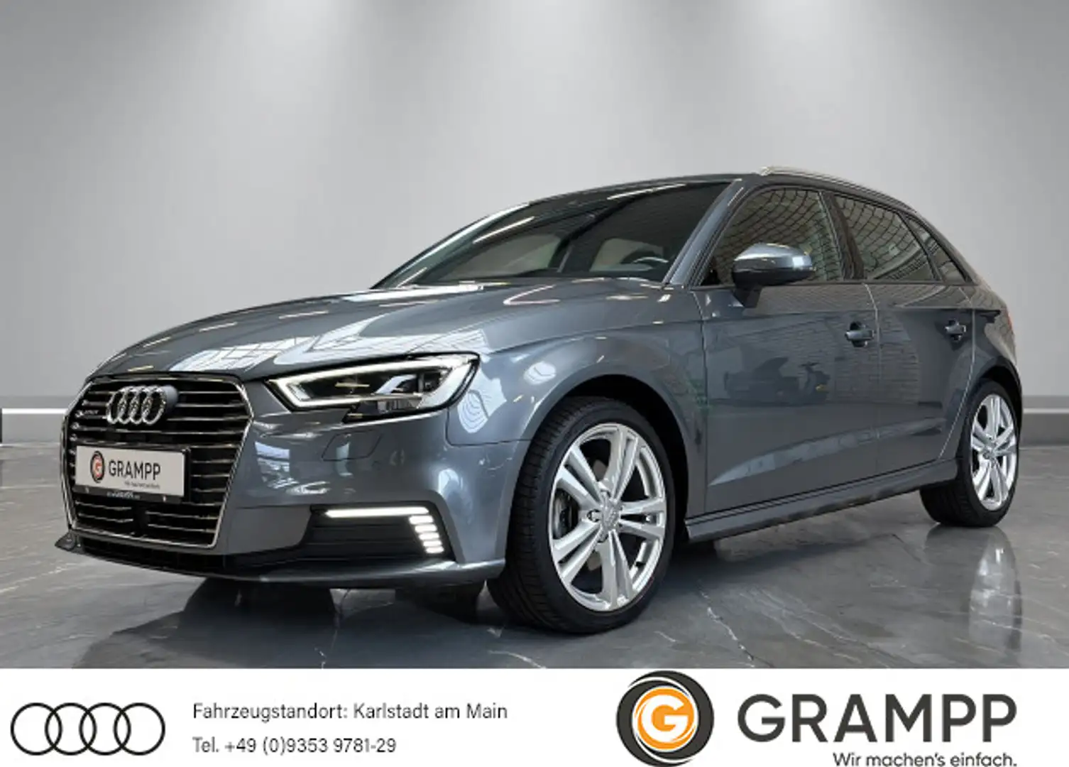 Audi A3 40 e-tron sport +LED+VIRTUAL+ASSIST Gris - 1