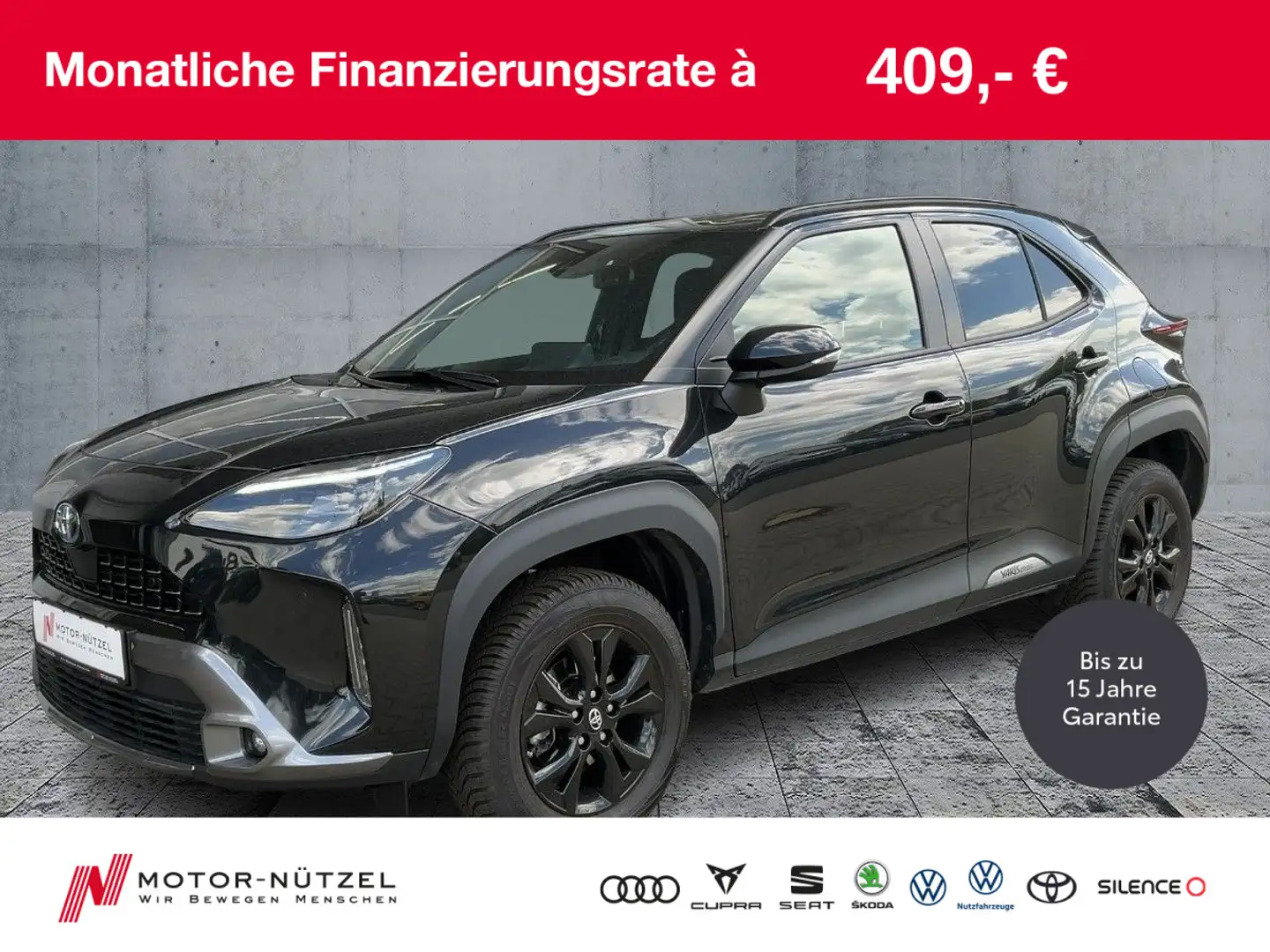 Toyota Yaris Cross 1.5 Hyb. AWD ADVENTURE  MATRIX+ACC Noir - 1