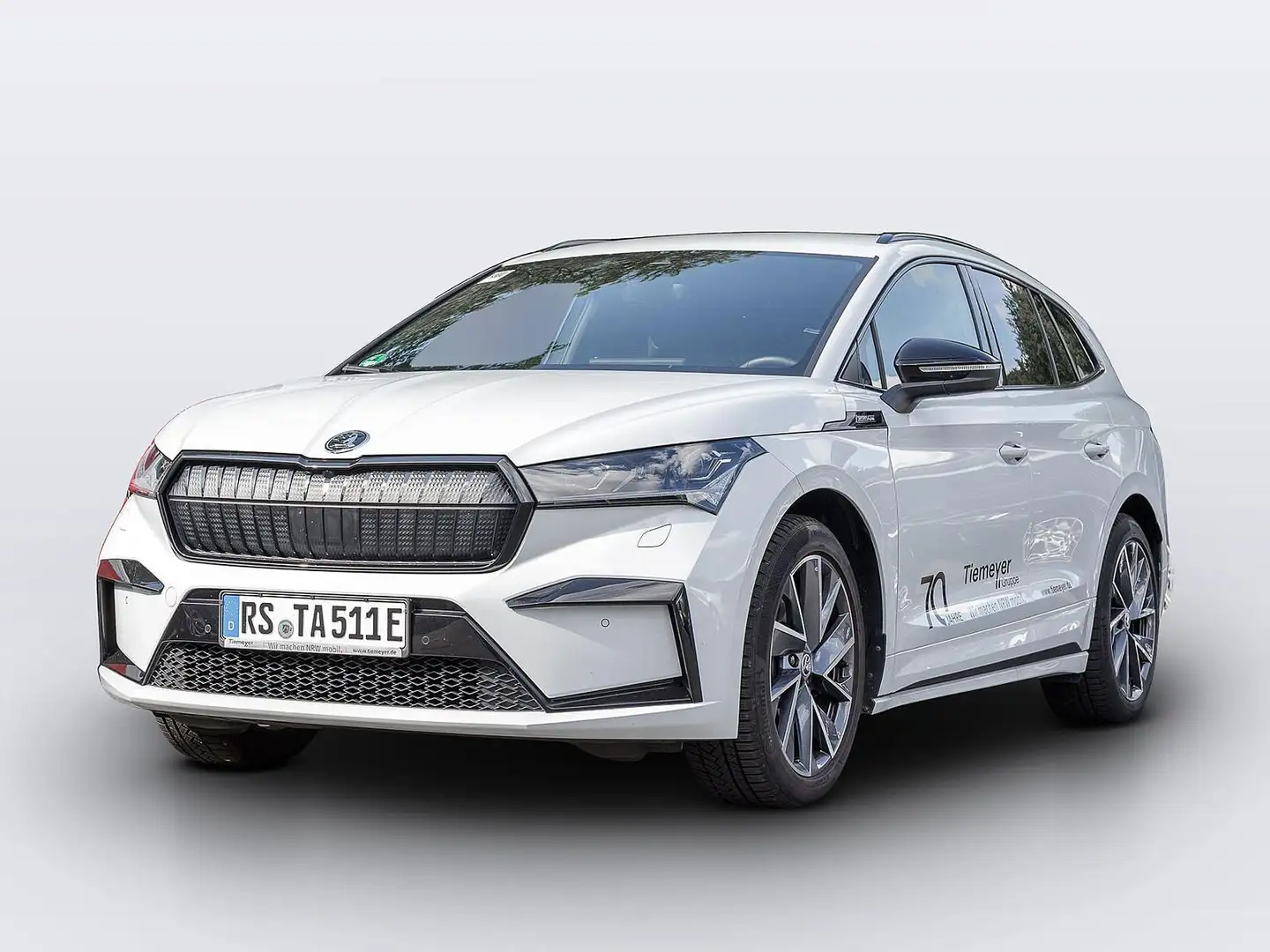 Skoda Enyaq iV 80x Sportline AHK Wärmepumpe Navi Weiß - 2