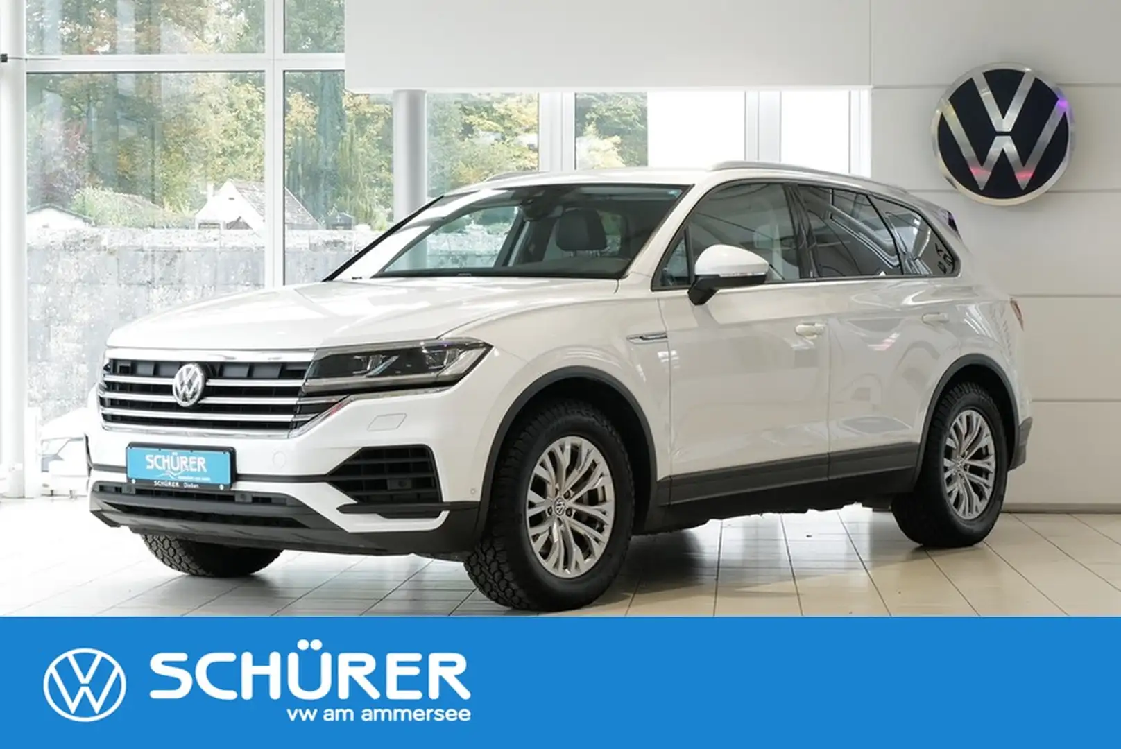 Volkswagen Touareg 3.0TDI Basis AHK Leder Luft RKam Bianco - 1