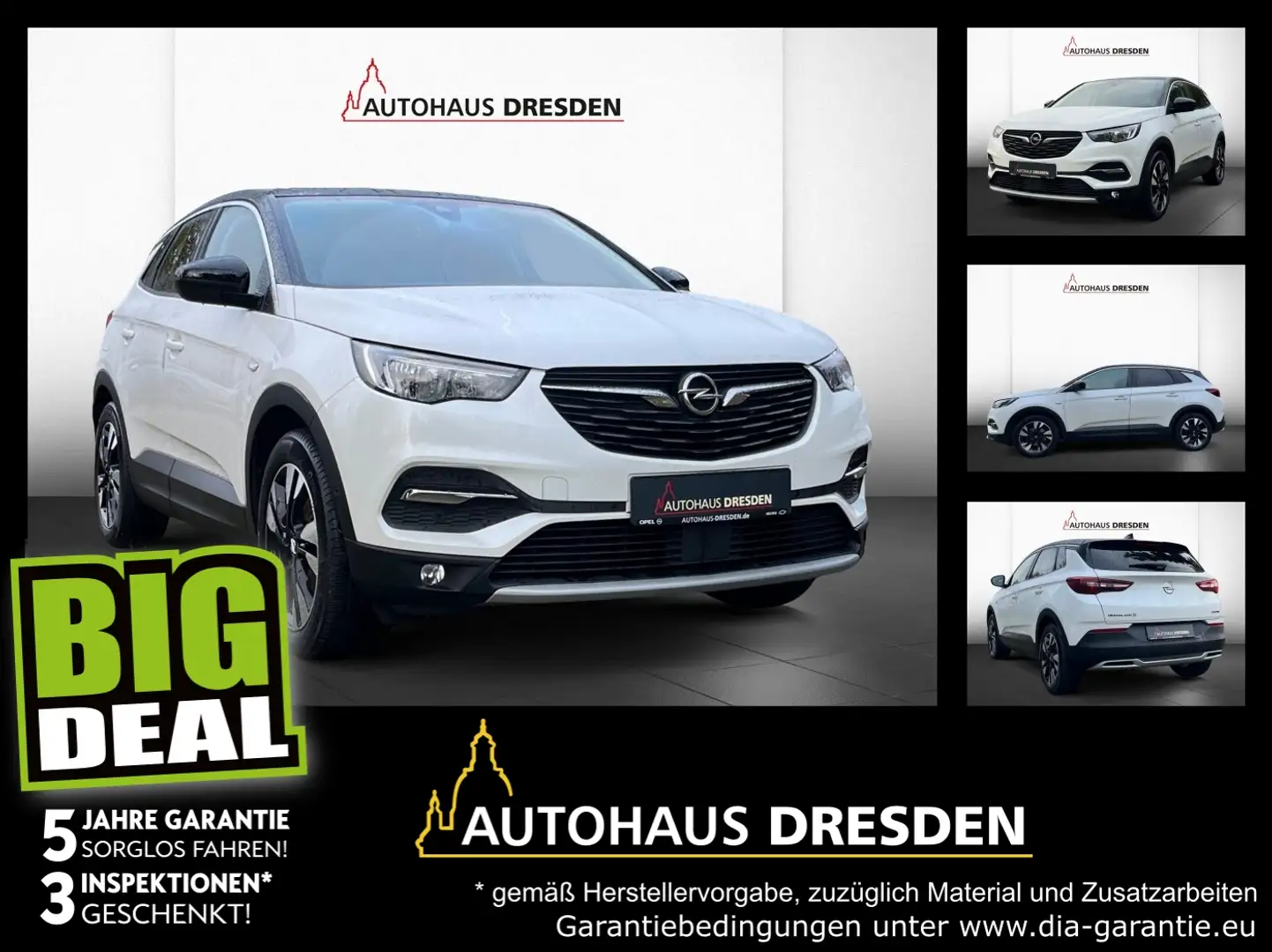 Opel Grandland 1.2 Turbo SHZ-NAVI-RÜCKFAHRKAMERA Weiß - 1