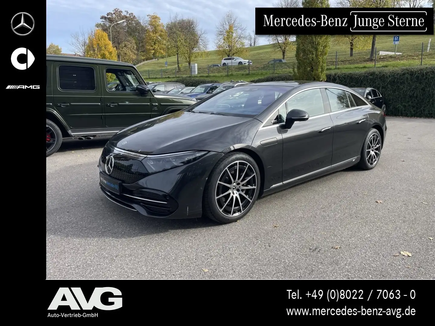 Mercedes-Benz EQS EQS 450+ HYPERSCREEN|AMG21"|PANO|KEYL|HUD|BURM. Grau - 1