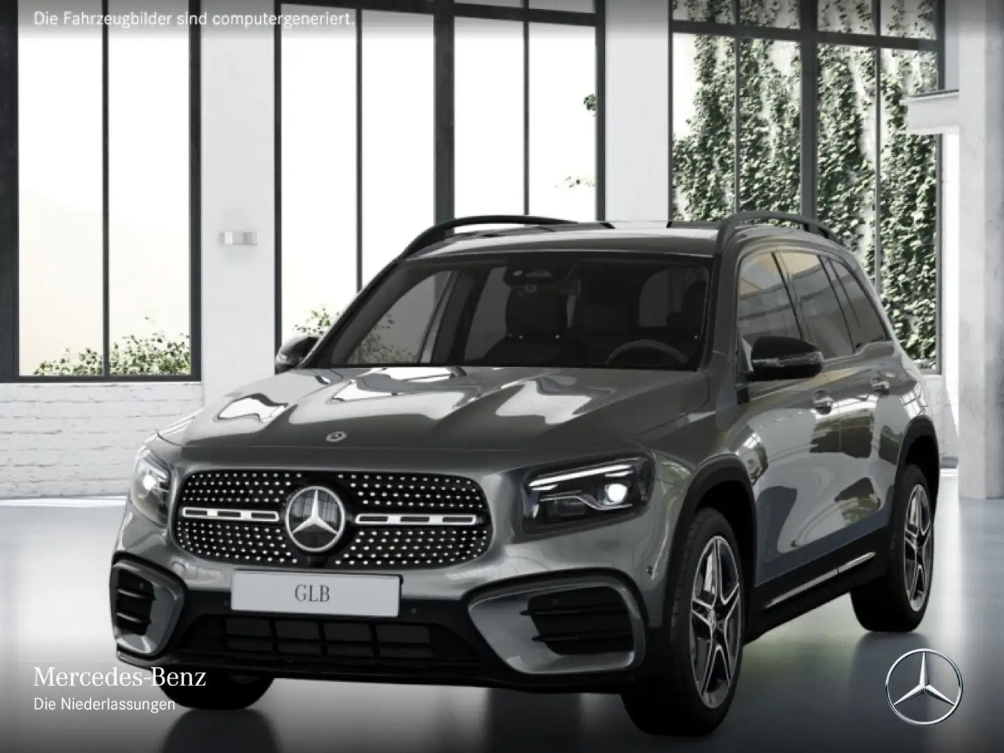 Mercedes-Benz GLB 220 d 4M AMG+NIGHT+PANO+360°+AHK+MULTIBEAM+8G Grau - 2