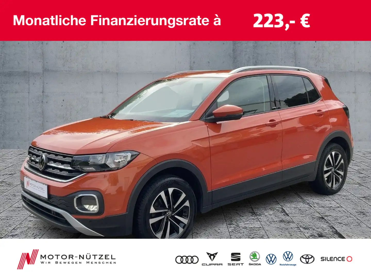 Volkswagen T-Cross 1.0 TSI UNITED 5JG+ACC+APP+SHZ+2xPDC+16" Naranja - 1