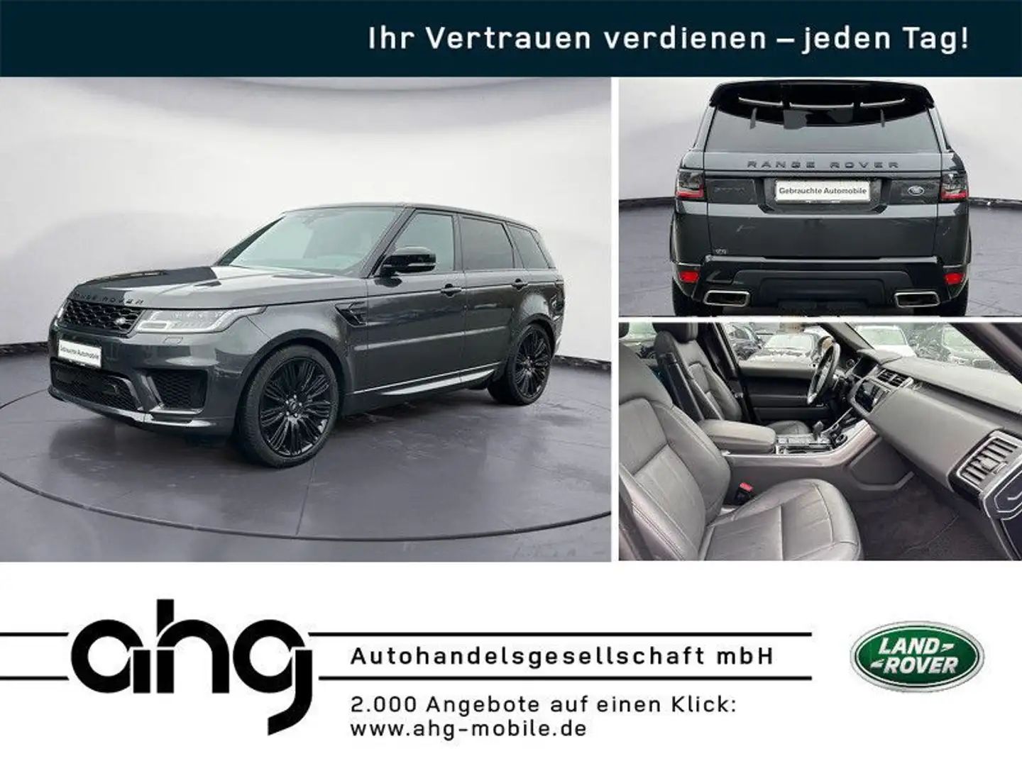 Land Rover Range Rover Sport 3.0 D300 HSE Dynamic Stealth P Gris - 1