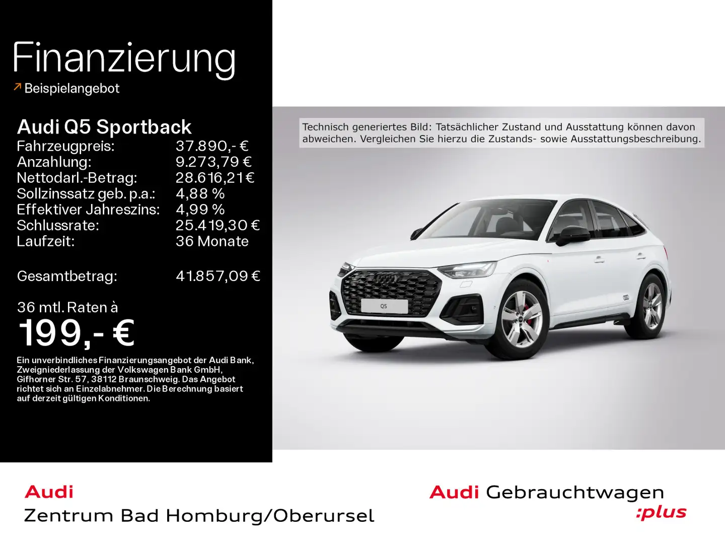 Audi Q5 S line edition one 45 TFSI quattro* Weiß - 1