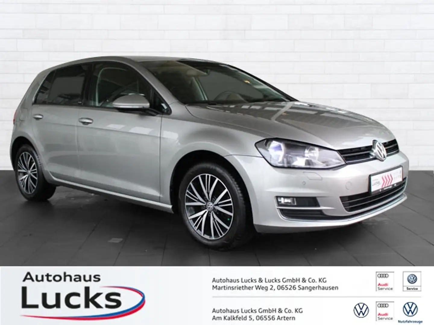 Volkswagen Golf VII Allstar 1,4 TSI 110kW NAVI APS SHZ GRA Plateado - 1