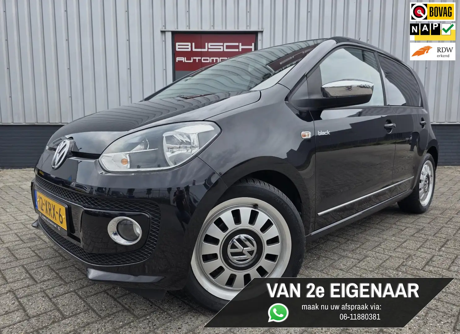 Volkswagen up! 1.0 5 deurs Black Up! BlueMotion VAN 2e EIG Чорний - 1
