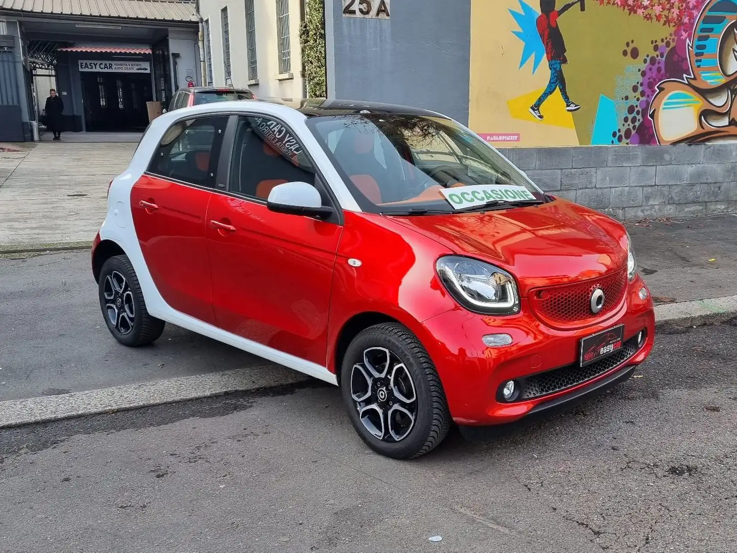 smart forFour Forfour 1.0 Brabus Style 71cv twinamic Rosso - 2