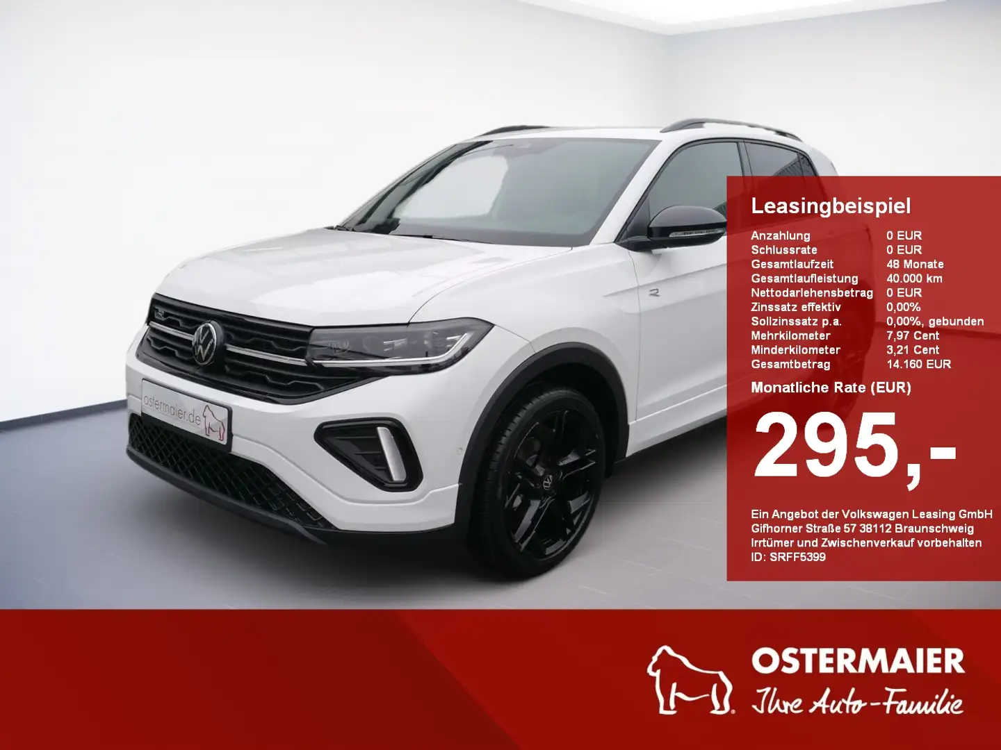 Volkswagen T-Cross R-Line 1.0 TSI DSG 18''ALU.AHK.NAV.LED Weiß - 1