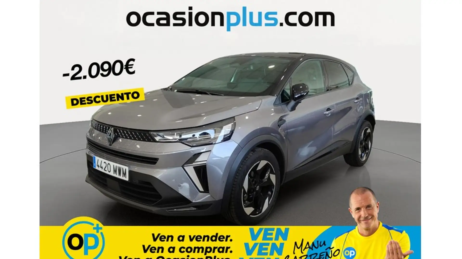Renault Captur TCe GPF Micro Híbrido Techno EDC 117kW Gris - 1