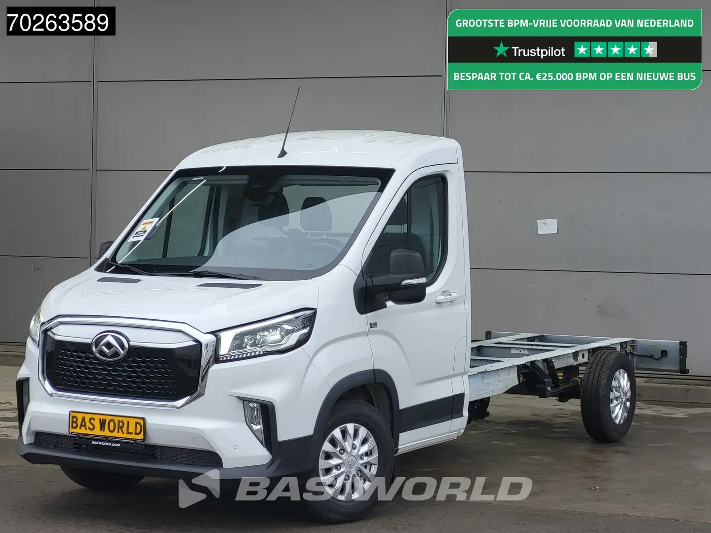 Maxus eDeliver 9 204PK 65kWh Elektrisch 140km WLTP Automaat Chassis Wit - 1