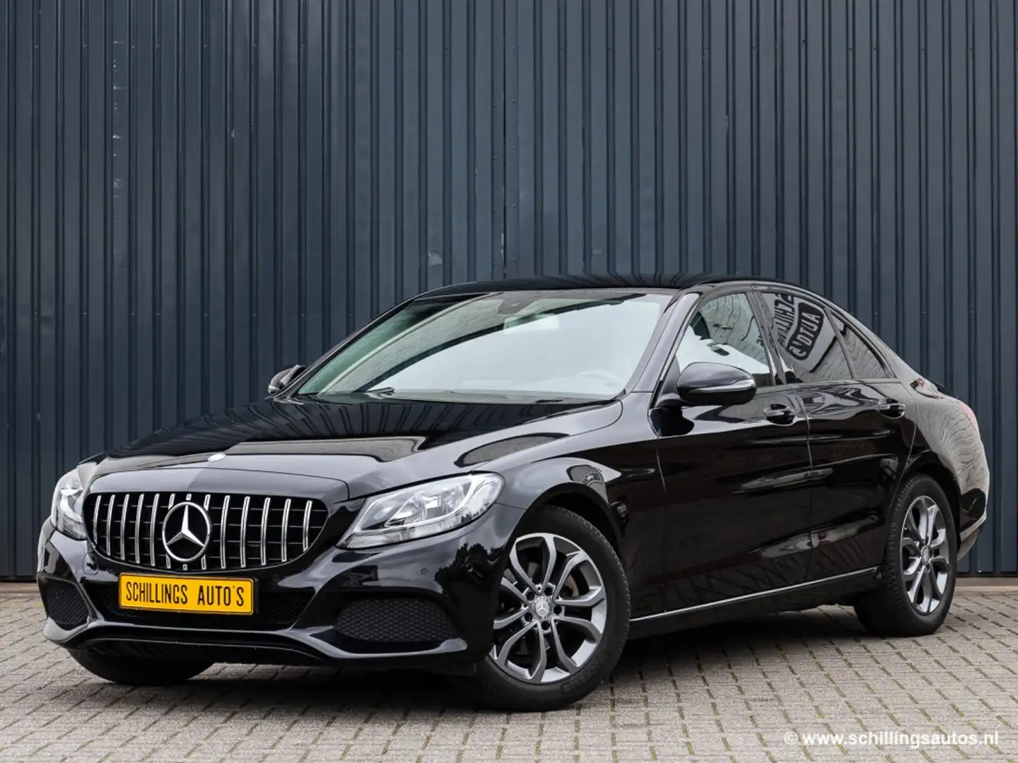 Mercedes-Benz C 180 180 AMBITION Automaat Navi 88.000km! AMG-Line Zwart - 1