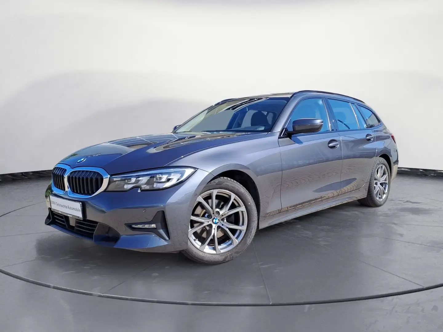 BMW 320 i Touring Sport Line Navi HiFi ACC PDC DAB Gris - 2