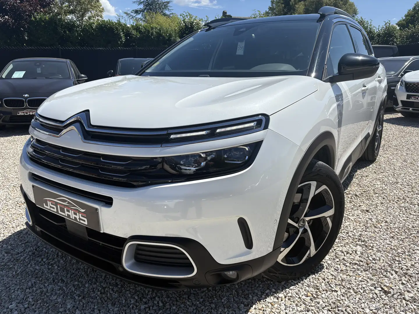 Citroen C5 Aircross 1.5*1er main*carnet complet*cuir*navi*car play* Wit - 2