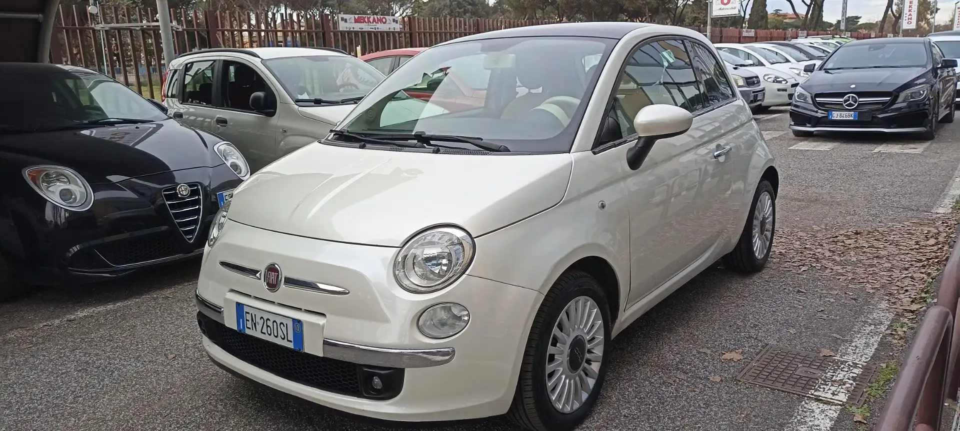 Fiat 500 1.2 69 cv Benzina/Gpl Lounge Ok Neopatentati Weiß - 2