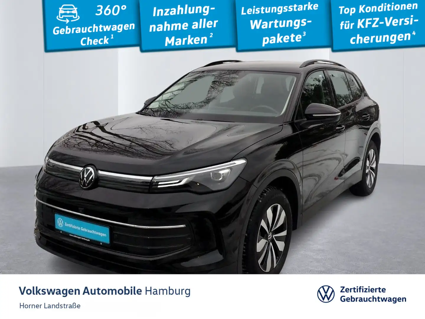 Volkswagen Tiguan Goal 1.5 eTSI DSG AHK LED Sitzheizung Schwarz - 1