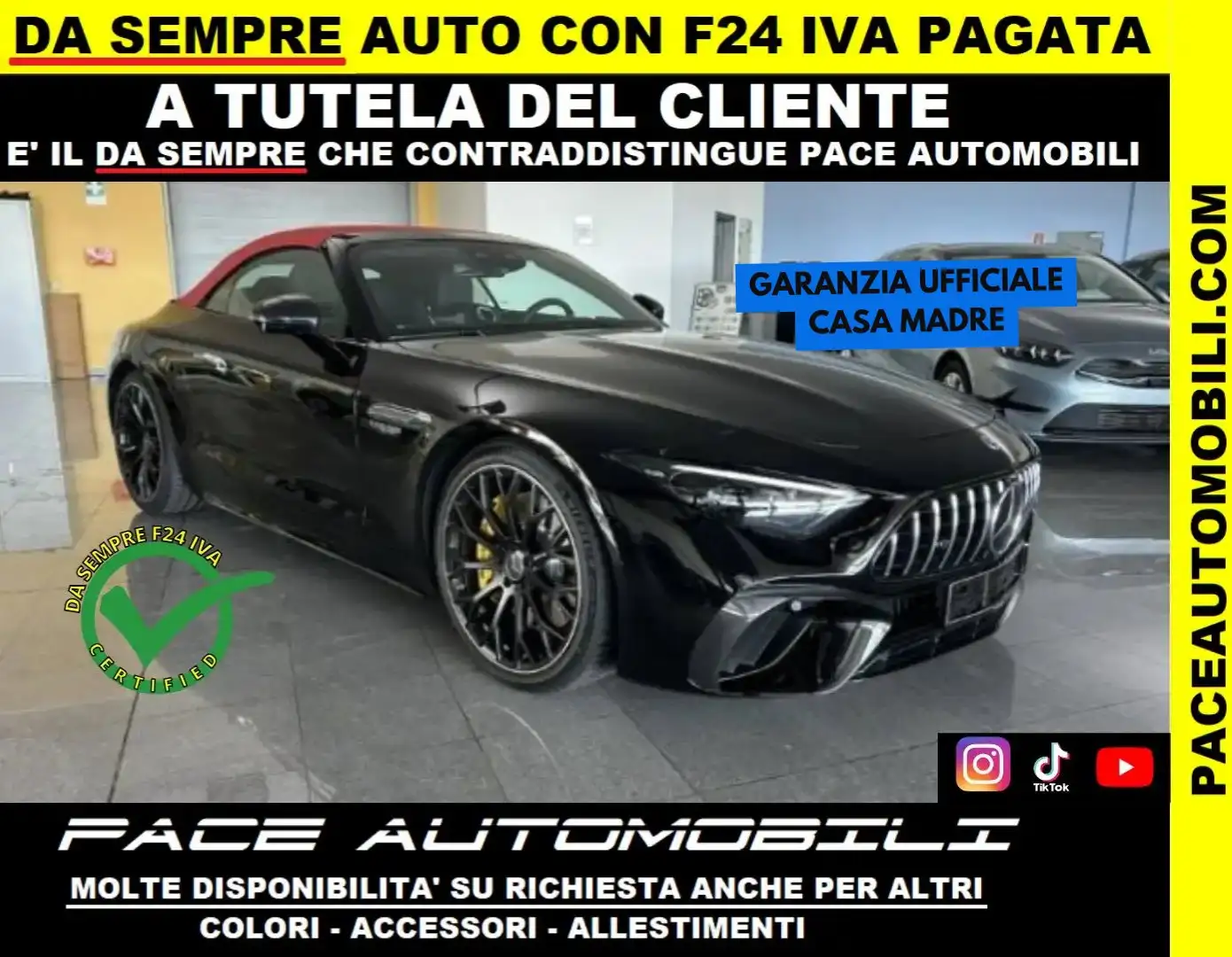 Mercedes-Benz SL 63 AMG 4M AERO 21" PREMIUM SOLLEVATORE BURMESTER LED PDC Nero - 1