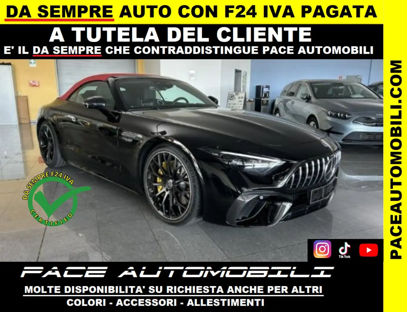 Mercedes-Benz SL 63 AMG 4M AERO 21" PREMIUM SOLLEVATORE BURMESTER LED PDC Nero - 1