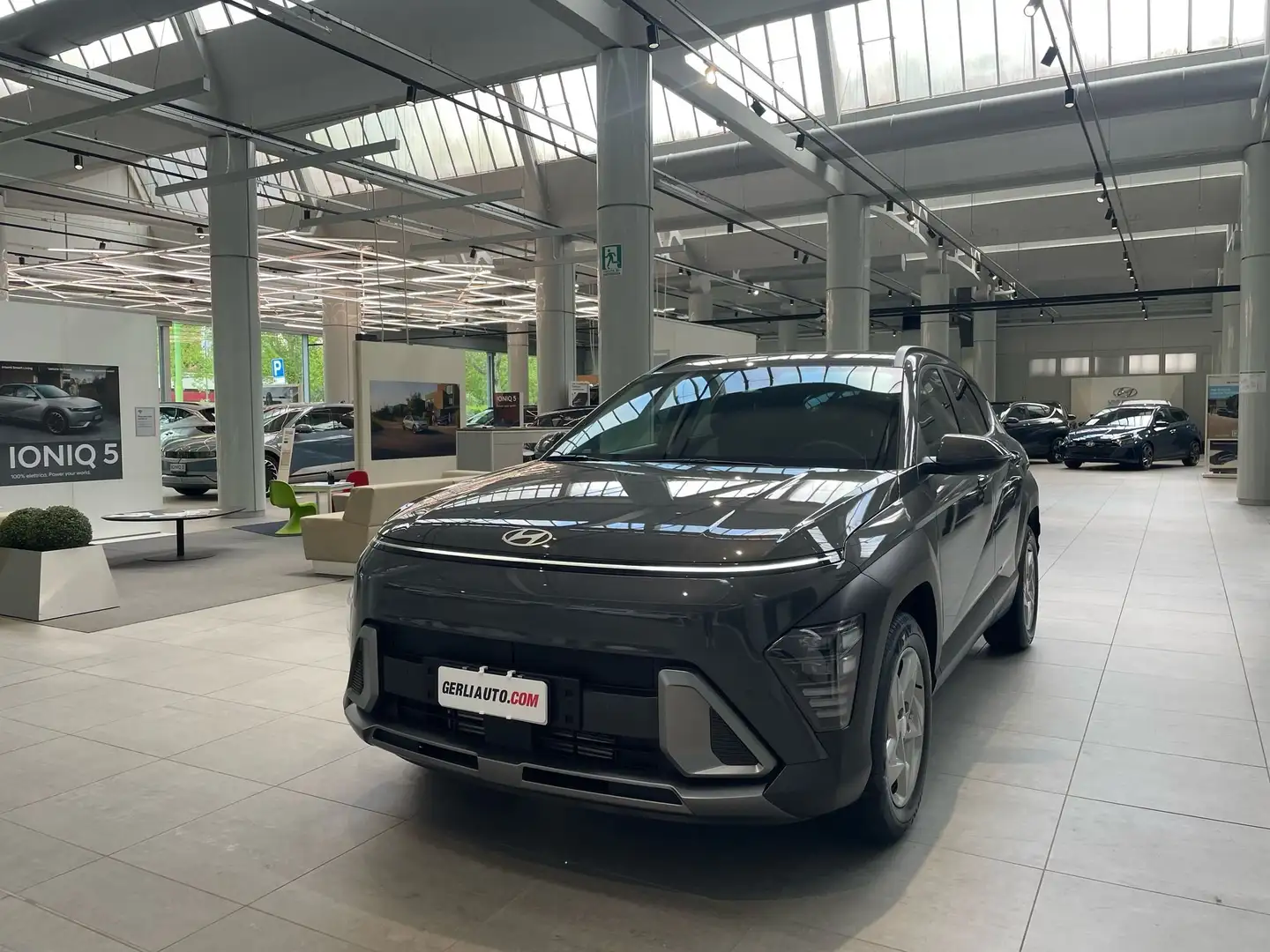 Hyundai KONA Kona 1.0 t-gdi 48V XLine Plus 2wd 100cv mt Grigio - 2