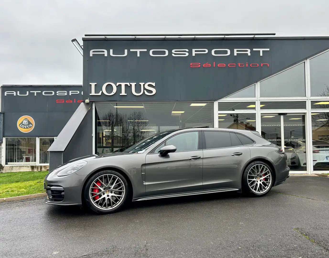 Porsche Panamera Panamera Turbo V8 4.0 550 Sport Turismo PDK Gris - 1
