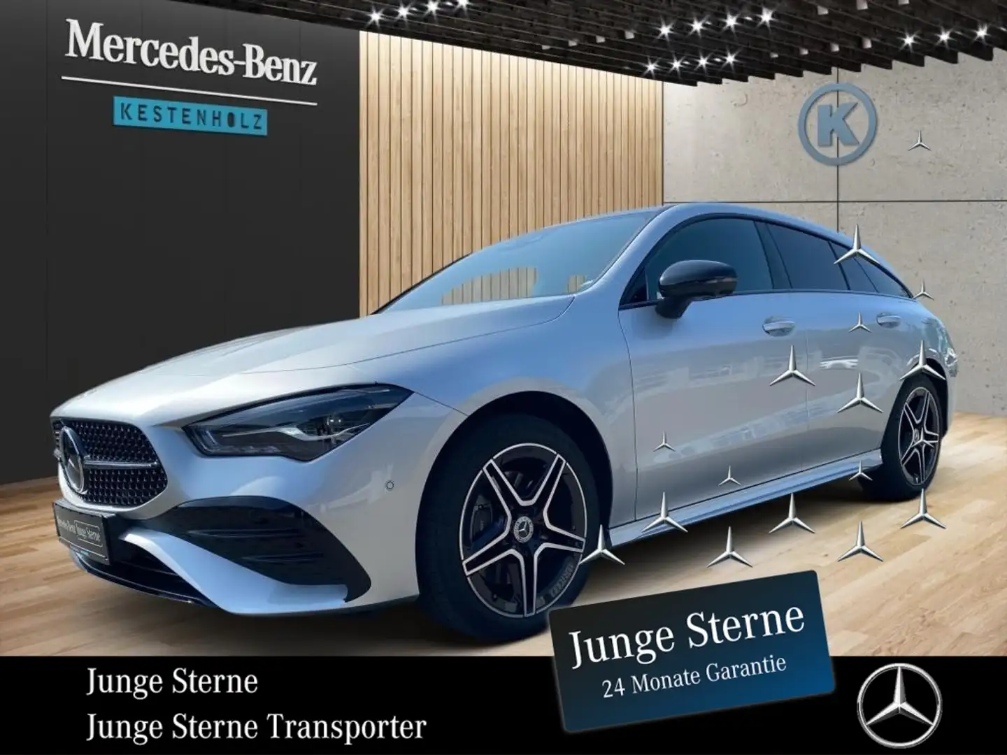 Mercedes-Benz CLA 250 e SB *AMG*NIGHT*AHK*360°KAM*PANO*STHZ* Silber - 1