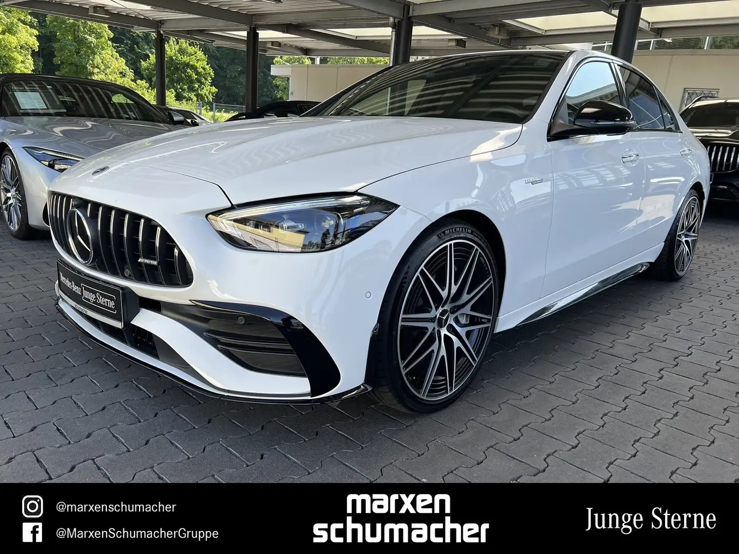Mercedes-Benz C 43 AMG AMG C 43 4M Lim Drivers+Pano+Burm3D+Night+Carbon Blanc - 1
