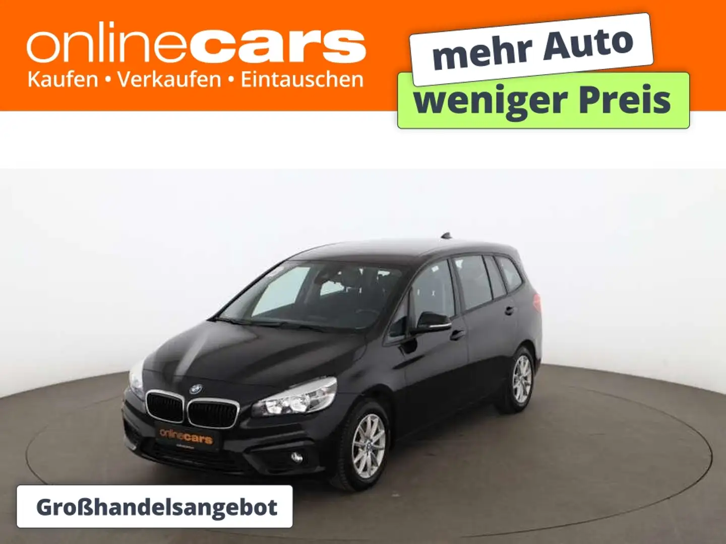 BMW 218 d Gran Tourer Advantage AHK SITZHZG TEMPOMAT Schwarz - 1