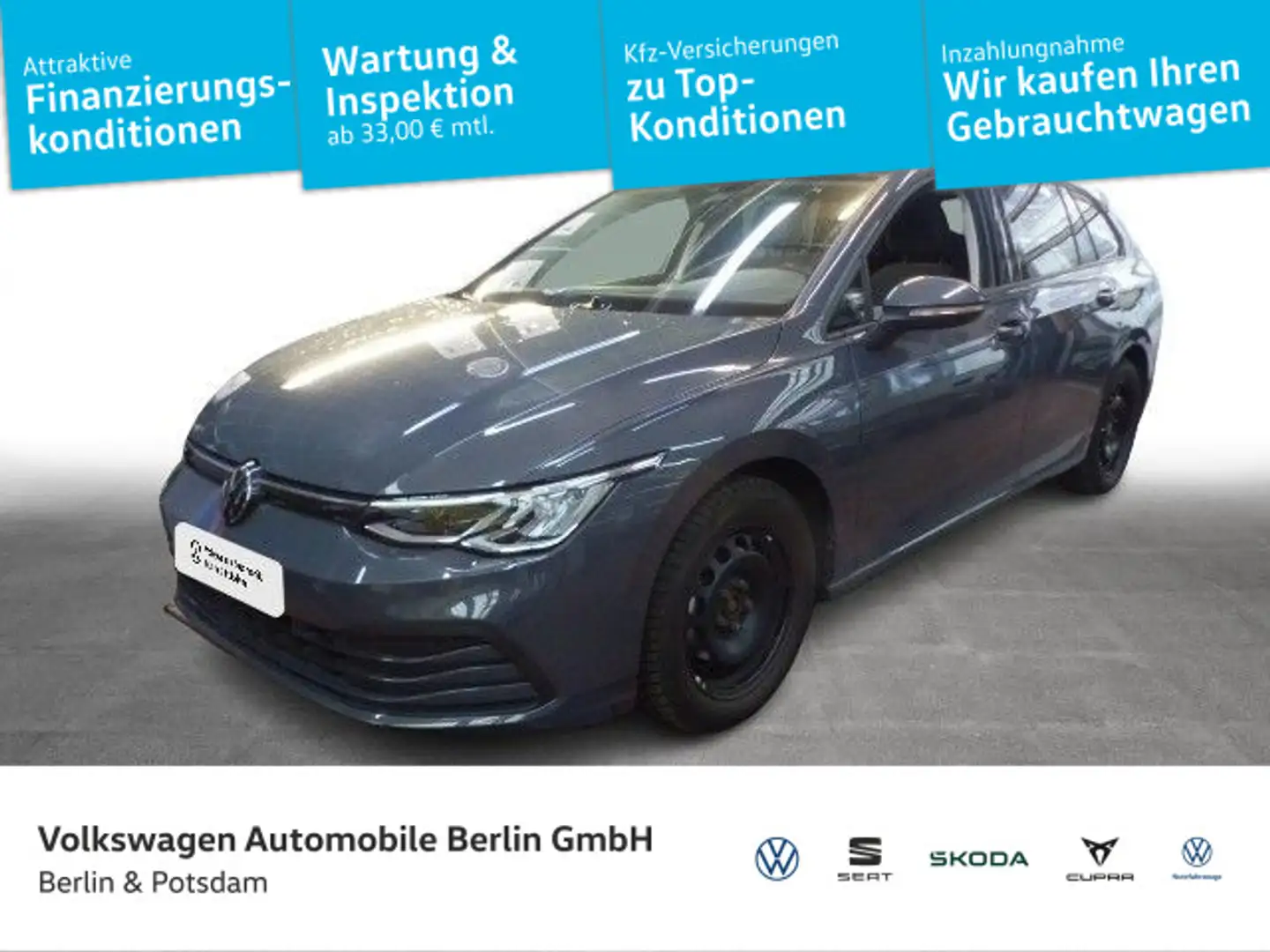 Volkswagen Golf Variant 1.0 TSI Life Pano APP Sitzhzg Grau - 1