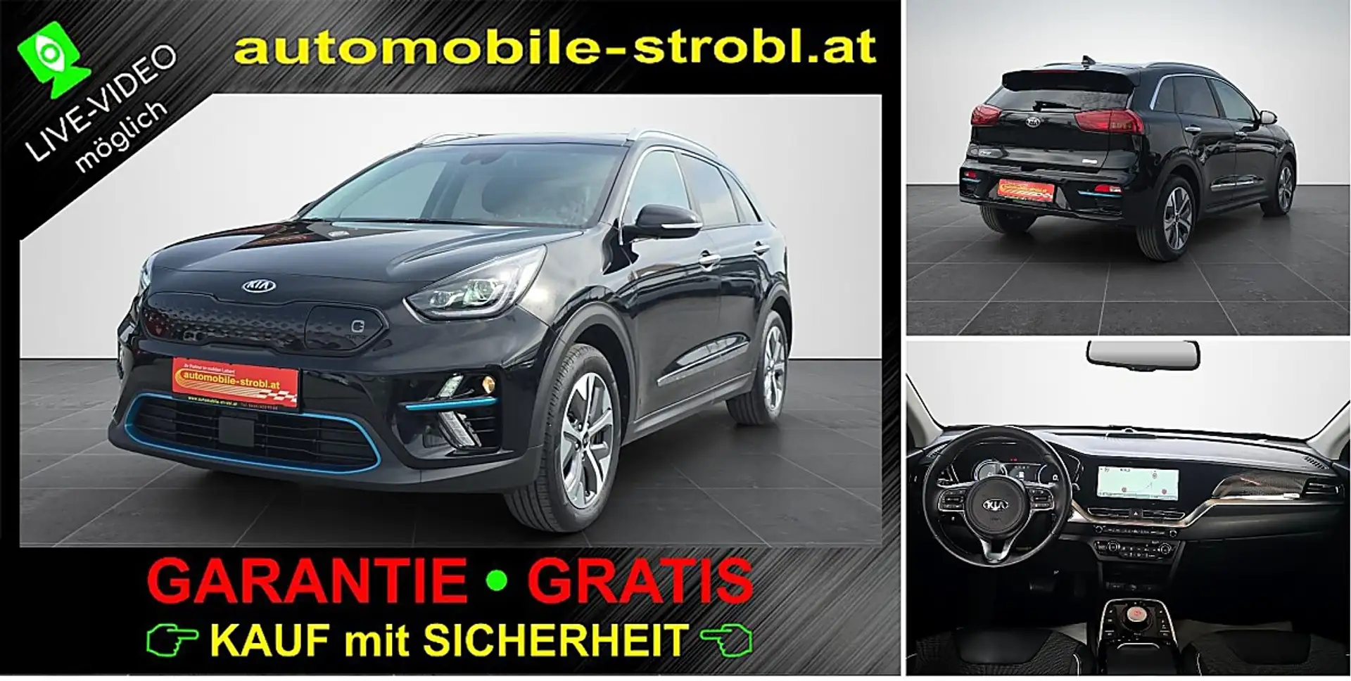 Kia e-Niro Niro EV 64kWh Gold *3-phasig-laden*JBL*ACC*GARA... Schwarz - 1