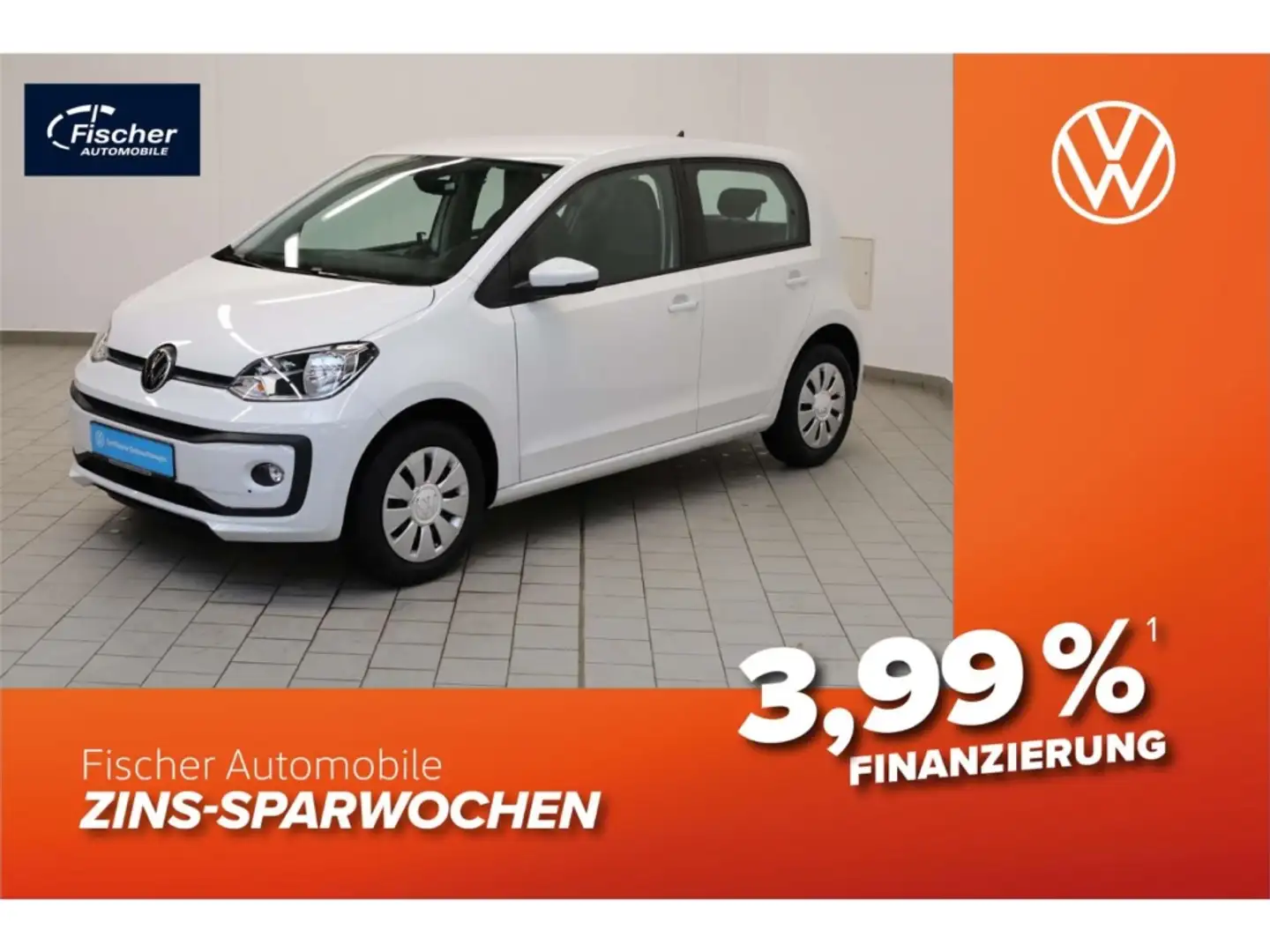 Volkswagen up! Up 1.0 MPI Move Up! 5-Gg. RFK/Klima/SH/PDC Weiß - 1