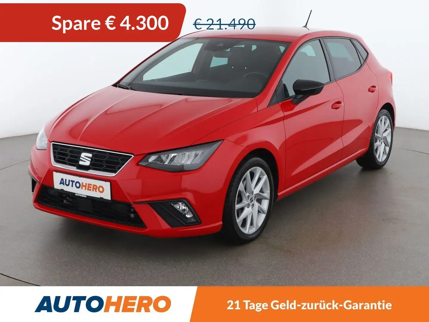 SEAT Ibiza 1.0 TSI FR Aut. *ACC*LED*SPUR*NAVI*CAM* Rot - 1