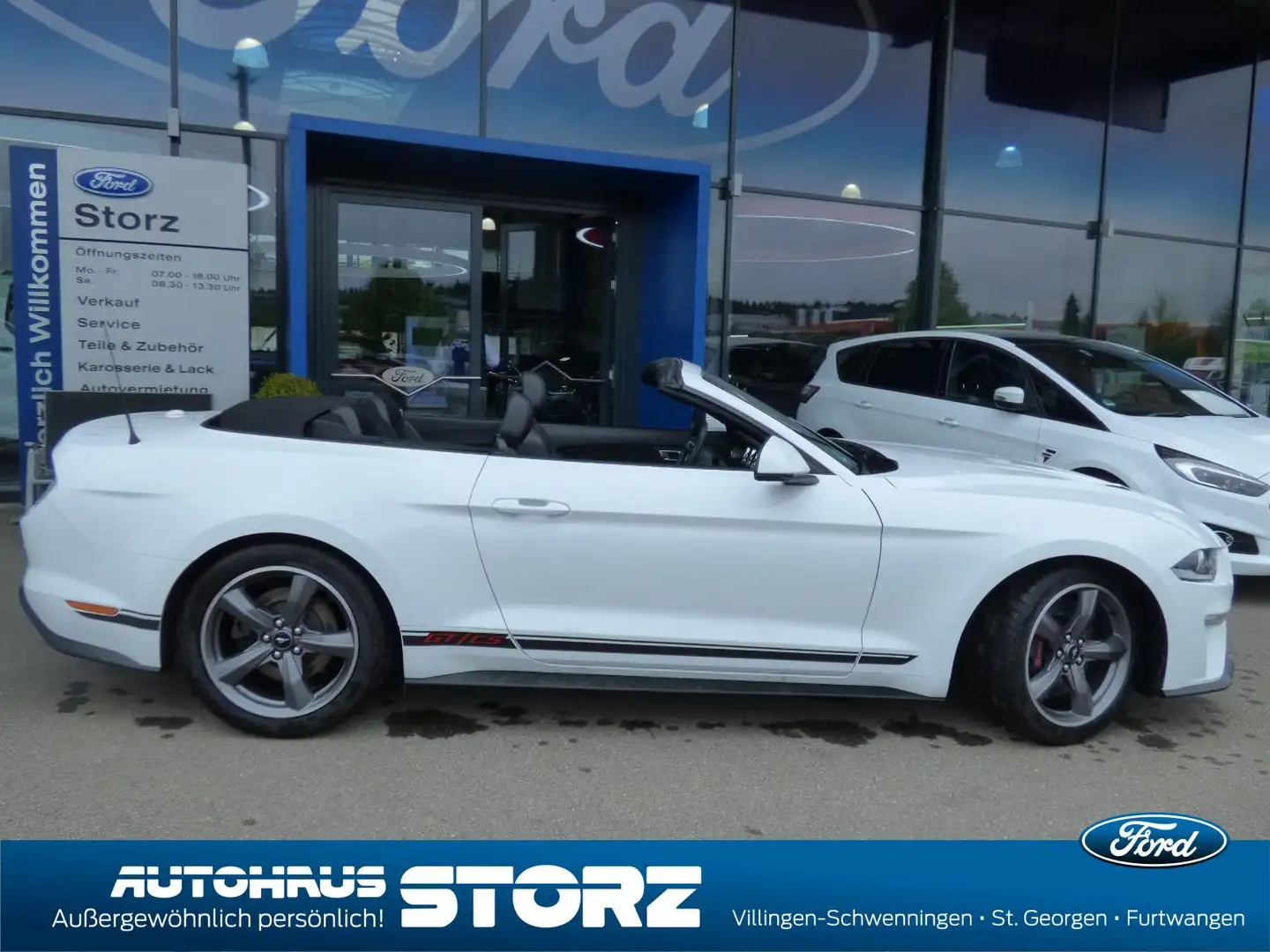 Ford Mustang GT Convertible CALIFORNIA|AUTOMATIK|ACC|NAVI PK|PE Weiß - 2