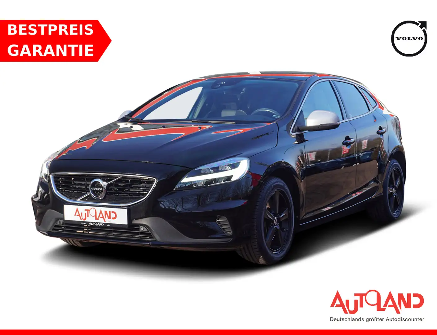 Volvo V40 1.5 R-Design LED Navi Sitzheizung DAB Kamera Black - 1
