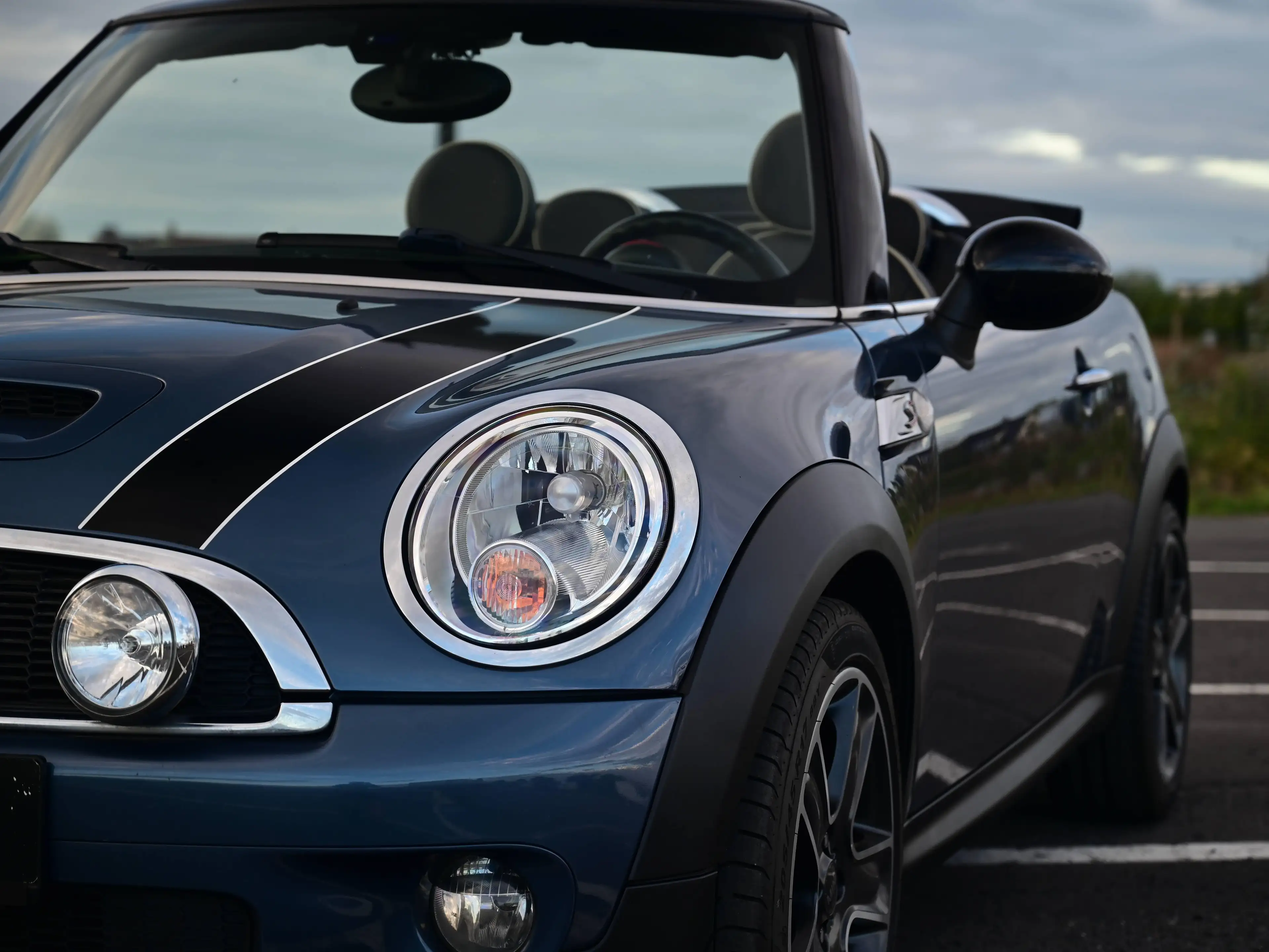 MINI Cooper S Cabrio AUT / R57 / HORIZON BULE/ LOUNGE LEATHER / NAVI / PDC / FULL — photo 13