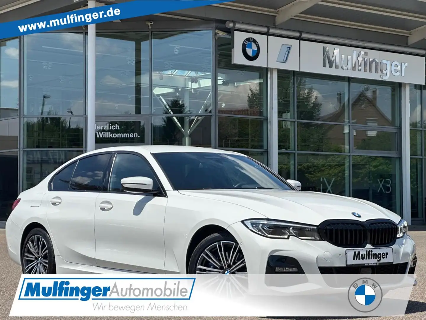 BMW 330 e M Sport HUD ACC Kamera Laser LiveProf.HiFi Wit - 1