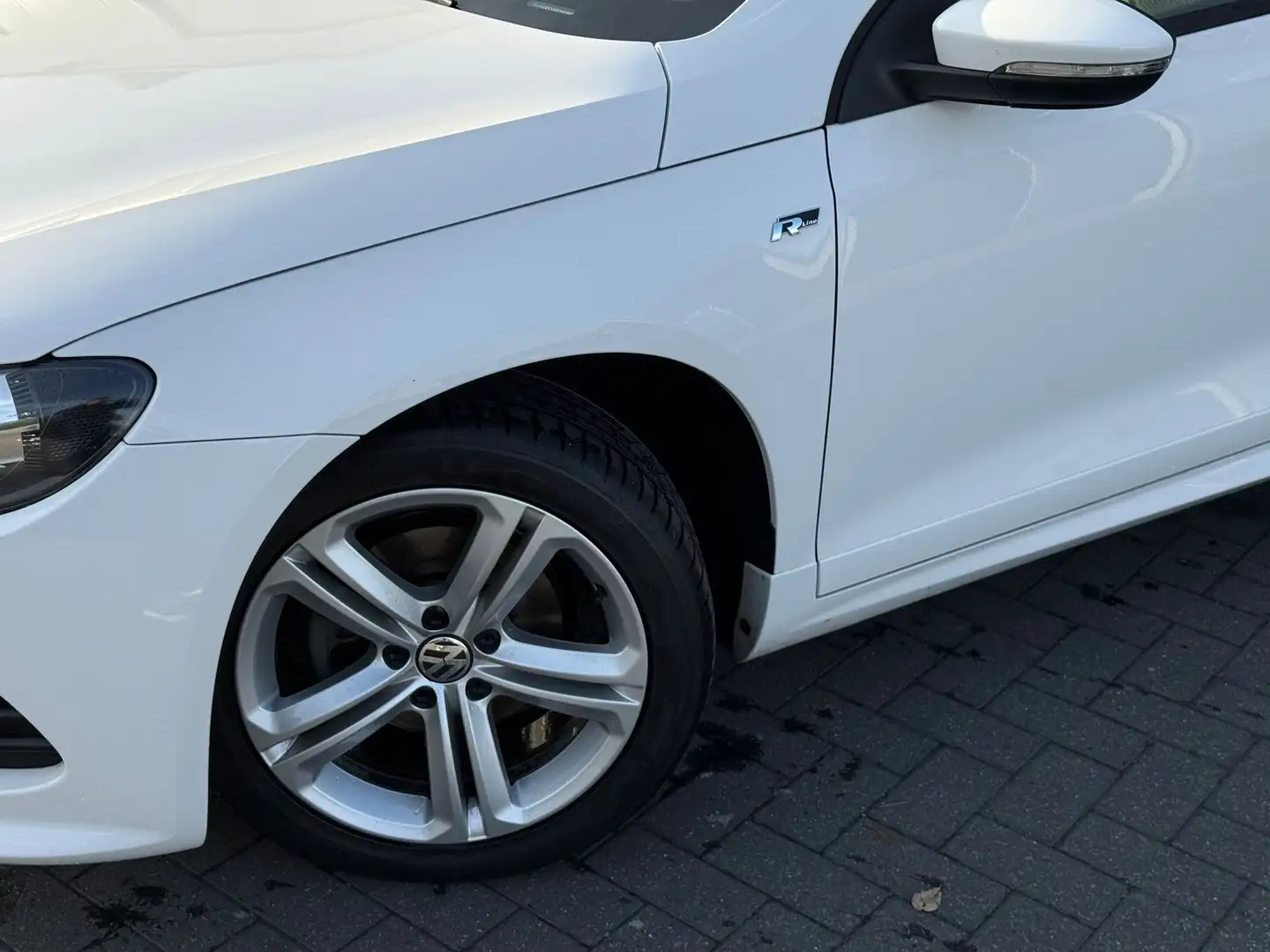 Volkswagen Scirocco R-line/pano dak/zetelverwarming Blanc - 2