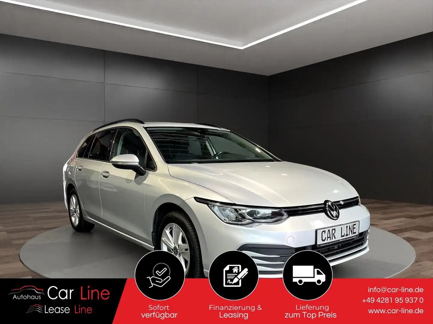Volkswagen Golf Life 2.0 TDI*DSG*Apple CarPlay*AHK*Android* Argent - 1