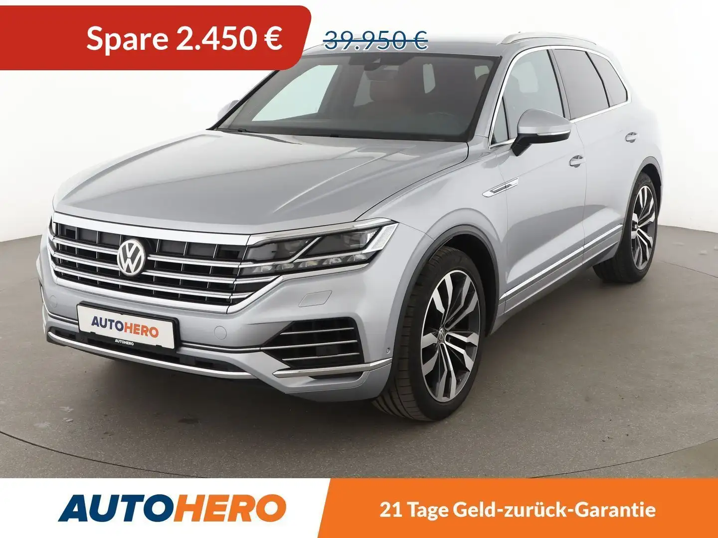 Volkswagen Touareg 3.0 V6 TDI Atmosphere 4Motion Aut.*ACC*NAVI* Silver - 1