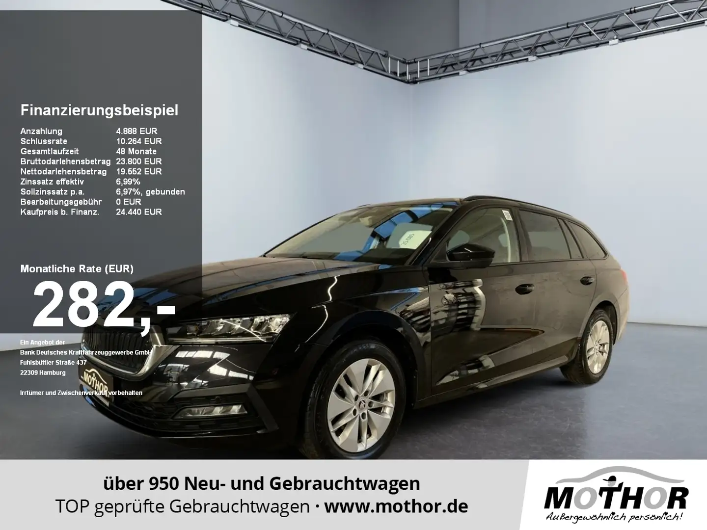 Skoda Octavia Combi Ambition 2.0 TDI DSG 4xSitzheizung Schwarz - 1