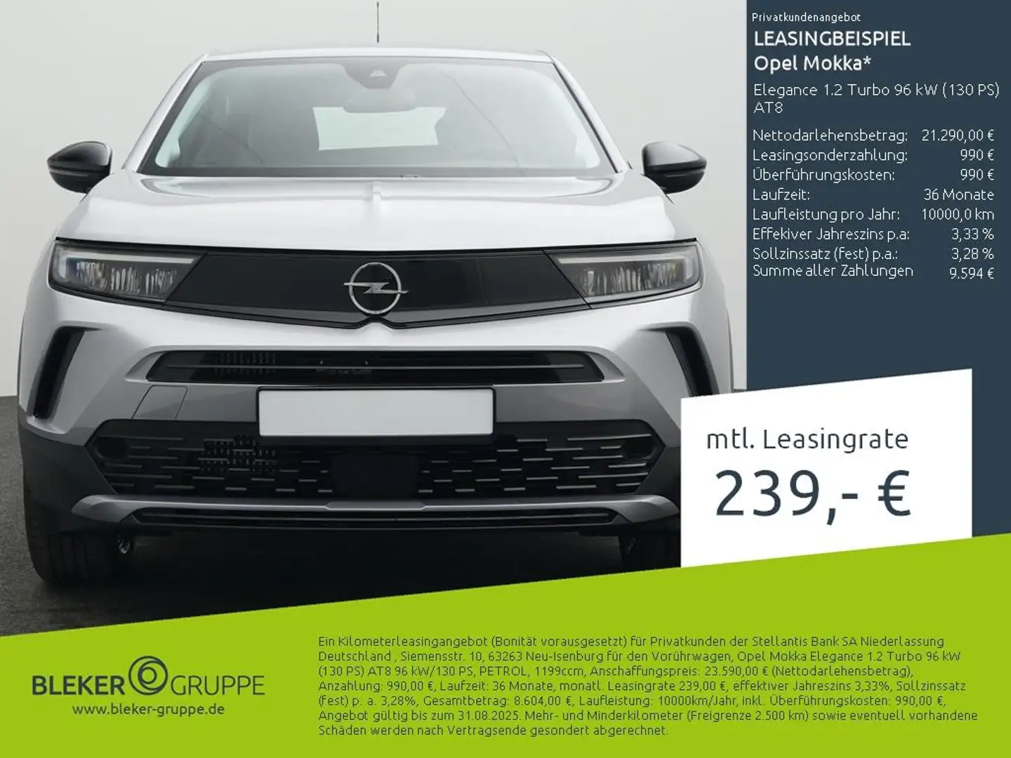 Opel Mokka Elegance 1.2 Turbo 96 kW (130 PS) AT8 Grau - 2