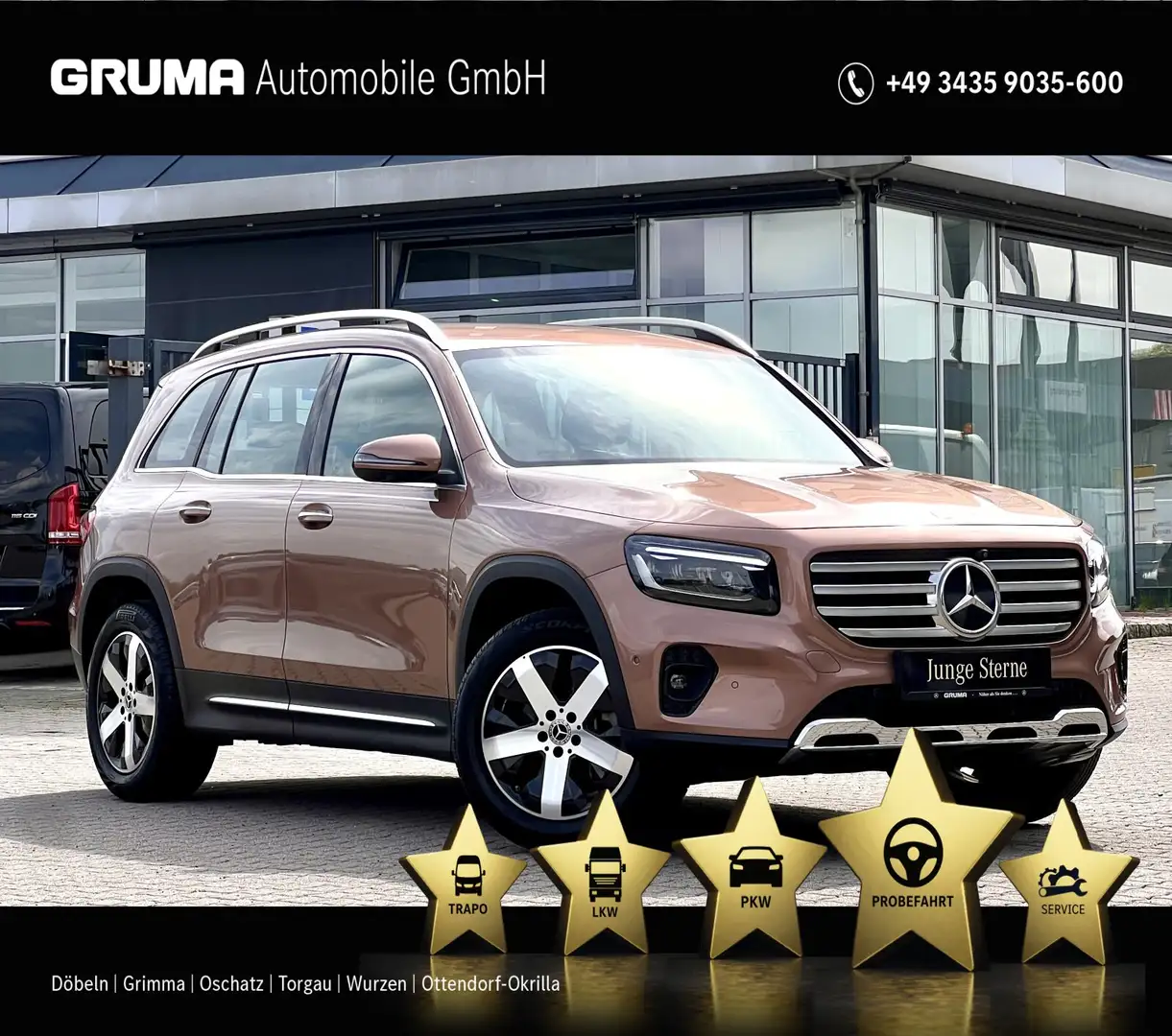 Mercedes-Benz GLB 220 GLB 220 4M Advanced+7Sitze+AHK+Keyl+Standh+Sound Auriu - 1