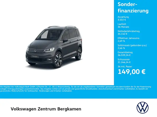Volkswagen Touran 2.0 HIGHLINE AHK PANO NAVI CARPLAY