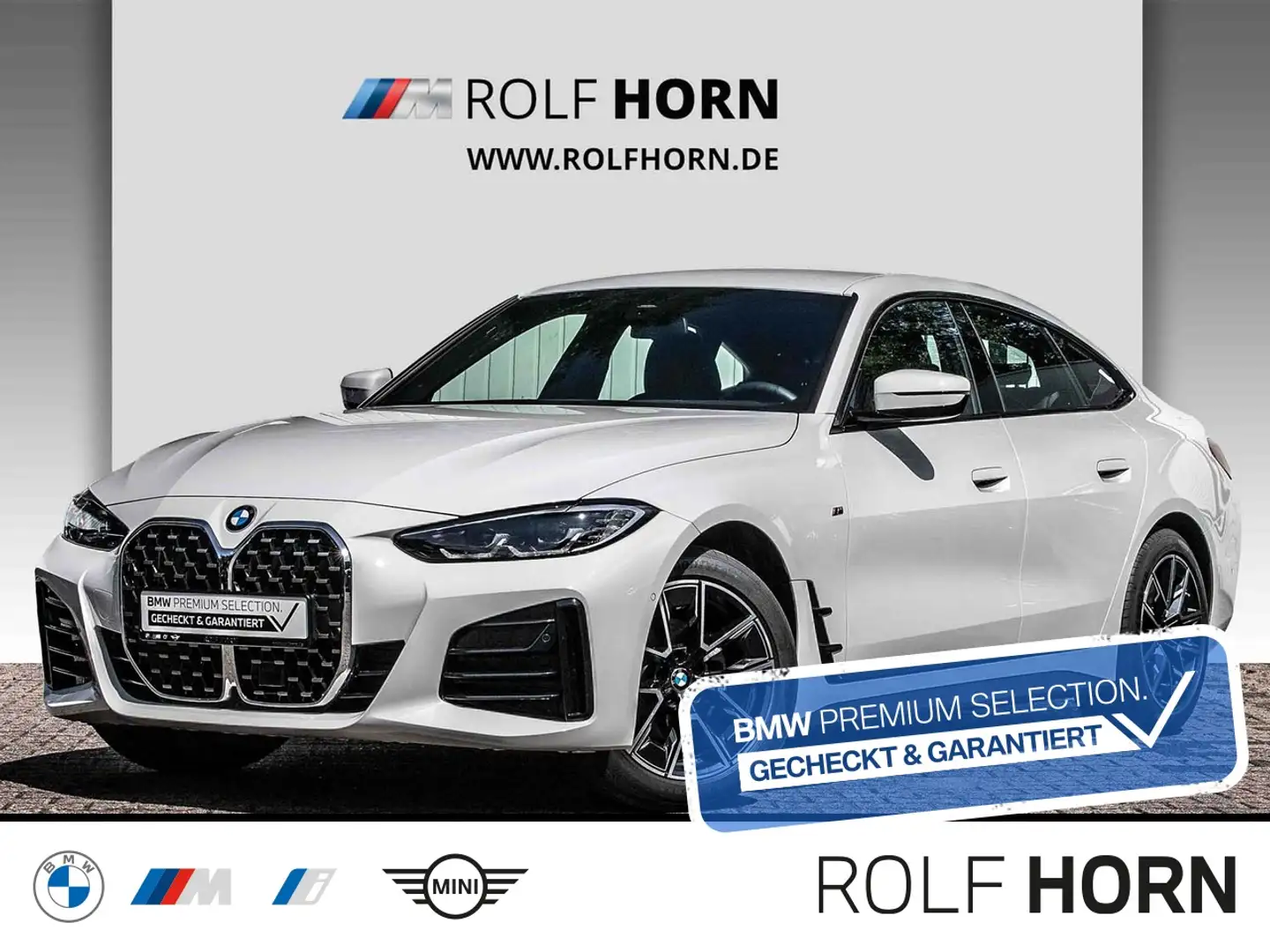 BMW 420 d Gran Coupe M Sportpaket AHK HiFi Navi RfKam Weiß - 1