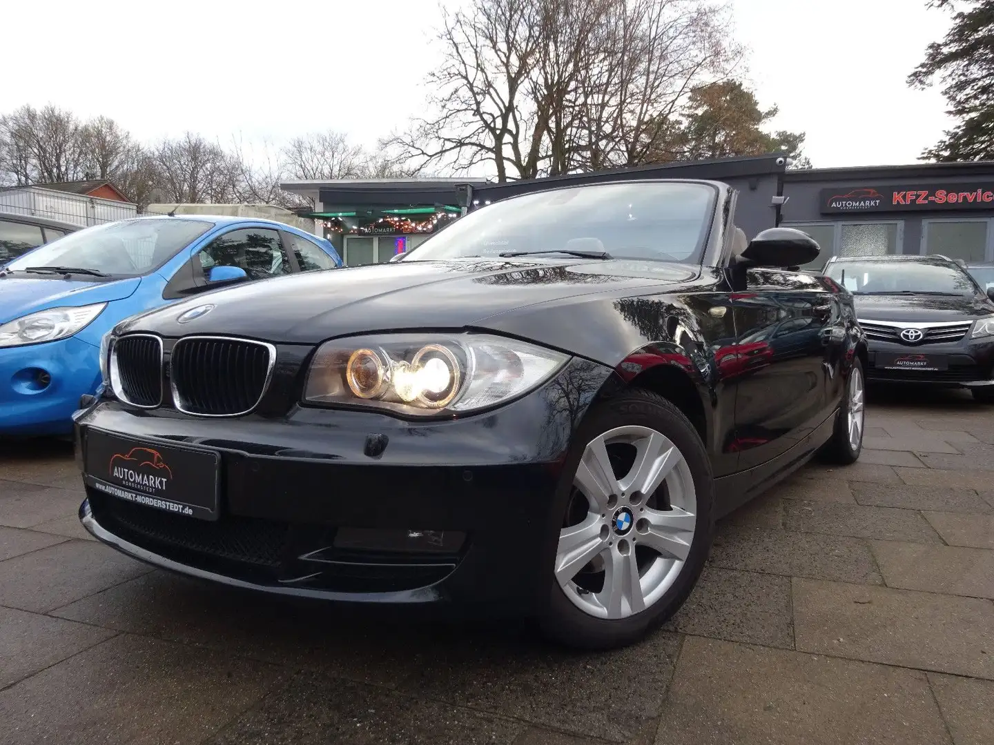 BMW 118 1 Cabrio 118d /Leder / PDC / SHZ / Tempomat Schwarz - 1