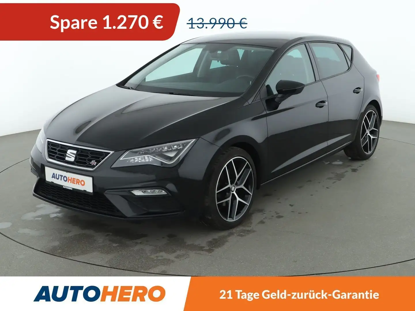 SEAT Leon 1.4 TSI FR*LED*CAM*PDC*SHZ*TEMPO*KLIMA*GARANTIE* Schwarz - 1